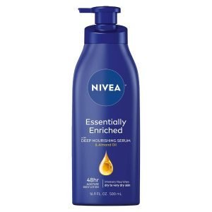 Crema Hidratante Nivea Essentially Enriched Con Aceite De Almendras 48H / 500mL