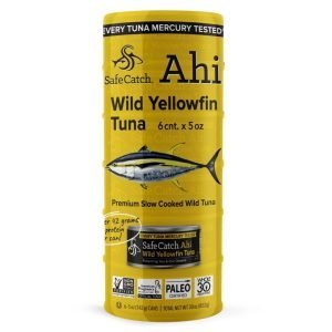 Atún Enlatado De Aleta Amarilla Salvaje, Safe Catch Ahi / 6 Pack / 142g