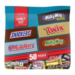 Chocolates Mars Minis Variados Family Size / 50 Piezas / 453.6g