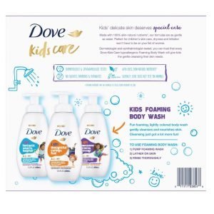 Body Wash Espumoso Para Niños, Dove Kids Care / 3 Pack Fragancias Variadas / 400mL - Imagen 2