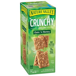Barras De Granola Crujiente De Avena y Miel, Nature Valley / 42g / 49 Pack