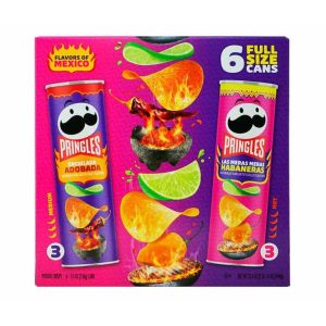 Caja De Pringles Sabores Variados De Mexico, 6 Pack / 158g
