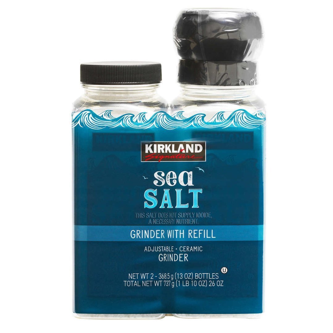 Untitled Project – 2023-06-19T114555.944 Sal Marina Con Molino, Kirkland Signature / 368.5g / 2 Pack - Imagen 1