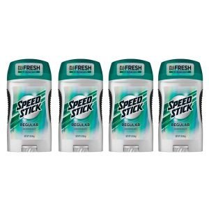 Desodorante De Caballero Regular 24H Protección / Speed Stick / 85g / 4 Pack