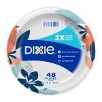 Platos De Carton Dixie / 48 Pack / 21.5 cm