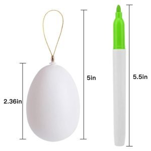 Huevos De Pascua Blancos / 8 Marcadores + 30 Huevos - Imagen 2