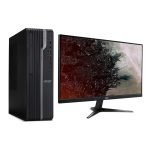 Computadora CPU Acer Veriton VX4660G / Inter Core i3-8100 / 8GB DDR4 / 256 GB SSD + Monitor Acer Nitro QG241Y / 24” Full HD