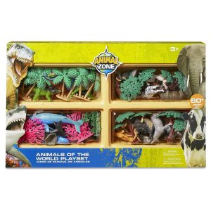 Set De Juego Animales Del Mundo / 61 Piezas / Animal Zone