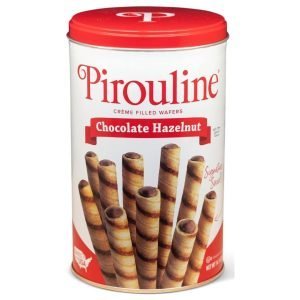 Lata De Pirouline Rellena De Crema De Chocolate y Avellanas / 400g