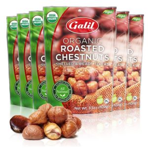 Galil Castañas Orgánicas Tostadas Con Sal Listas Para Comer / 6 Pack De 100gr - Imagen 2
