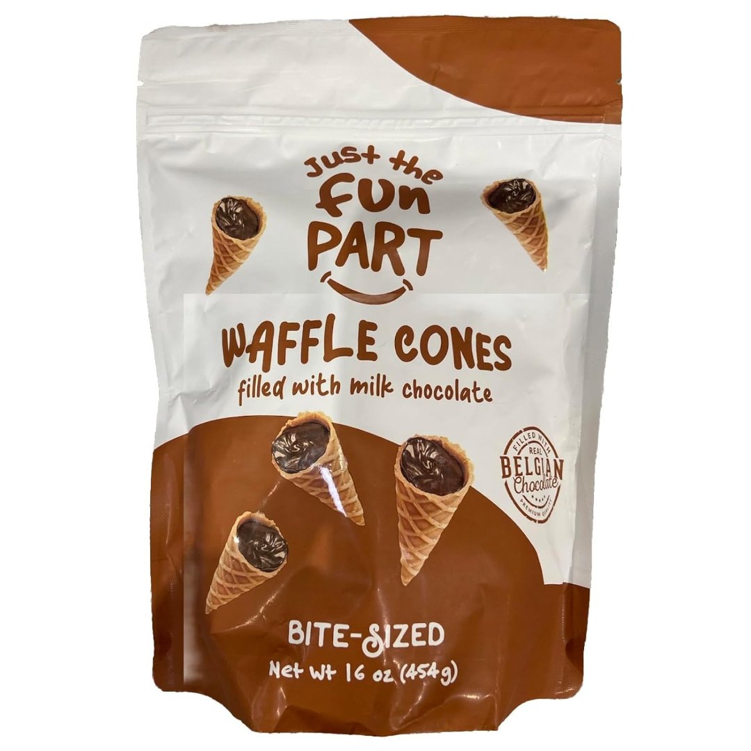 Untitled Project (12) Mini Cono De Waffle Rellenos De Chocolate, Just The Fun Part / 454g - Imagen 1