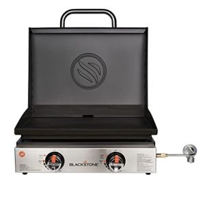 Parrillera Plana De Acero Inoxidable 22″ - Gas Propano / Blackstone / Color Negro - Imagen 2