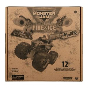Autos Monster Jam Fire&Ice Zombie Vs Hunter / 12 Vehículos - Imagen 3