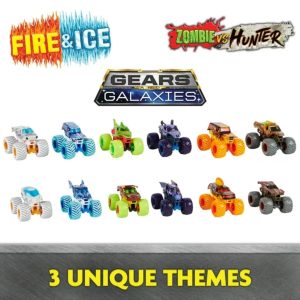 Autos Monster Jam Fire&Ice Zombie Vs Hunter / 12 Vehículos - Imagen 2