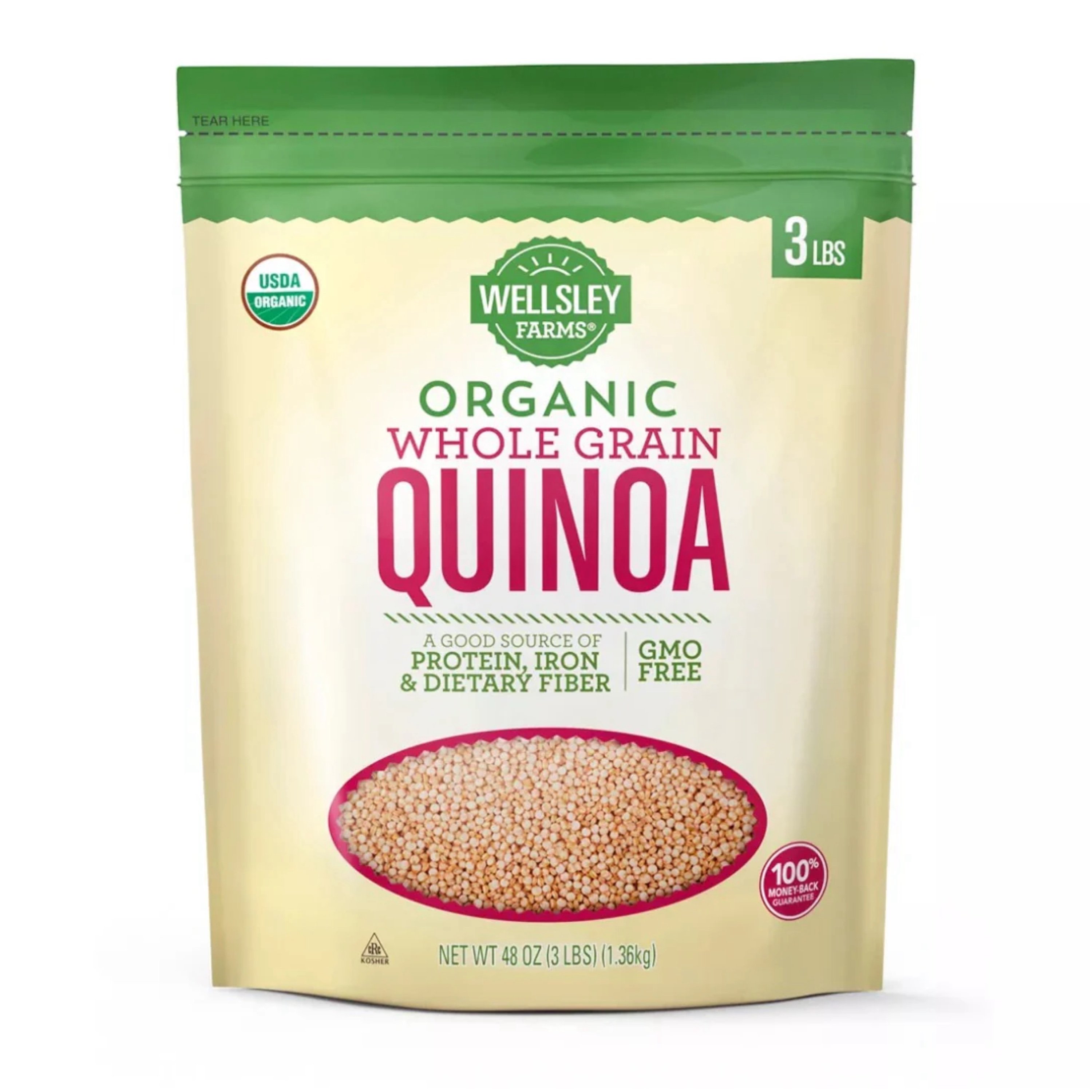 862b4d4c-4ff0-4c29-877b-f8d3c38040b1 Wellsley Farms Quinoa Integral Orgánica / 1.36 Kg - Imagen 1