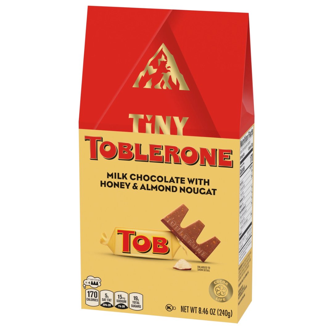 Untitled Project (6) Mini Barras De Chocolate Con Leche Toblerone Con turrón De Miel y Almendras - Tiny / 240g - Imagen 1