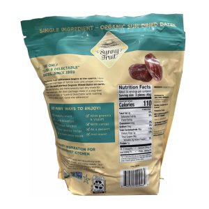 Dátiles Orgánicos Sin Semilla / Sunny Fruit / 1.36 Kg - Imagen 2