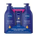 Nivea Crema Hidratante Con Aceite De Almendras / 2 Pack 591ml + Crema De Manos 74g
