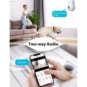 LaView L2- Cámara De Seguridad Tipo Bombillo De 4MP 2.4GHz / 2K de 360° Inalámbrica Para Exteriores e Interiores, Detección De Movimiento, Alarma Audible - Imagen 2