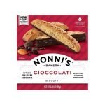 Nonni's Cioccolati Biscotti - Galletas Italianas Hechas Con Almendras De California Y Chocolate Negro /195Gr.