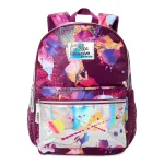 Bolso Escolar Para Portátil de 17" Con Salpicadura Multicolor Violeta Iridiscente - Justice