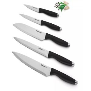 Cuchillos Cuisinart De Acero Inoxidable Con Protectores De Cuchillas / 10 Pcs Color Negro - Imagen 2