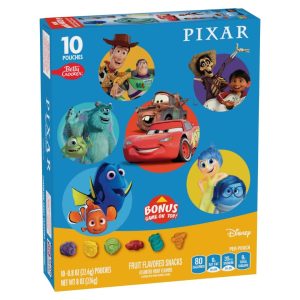 Gomitas Frutales Sabores Variados De Pixar - Disney / 22 Pack / 22.6g