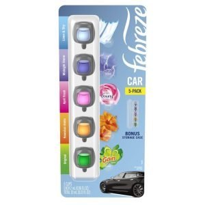 Ambientadores Para Carro, Febreze Fragancias Variadas / 5 Pack / 2mL