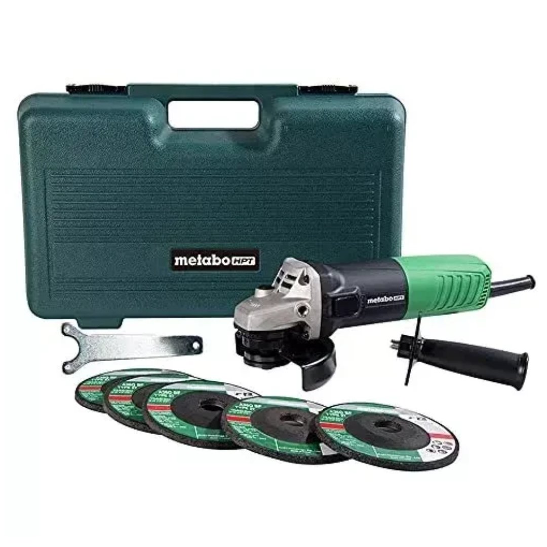 Untitled Project (35) Esmeril Angular 4-1/2 Pulgadas - Incluye 5 Muelas Abrasivas y Estuche / Metabo HPT (G12SR4) - Imagen 1