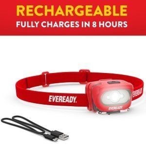 Linterna Frontal Recargable - Superbrillantes IPX4 - Resistentes Al Agua (Cable USB Incluido) / 2 Pack / Eveready - Imagen 4