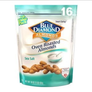 Almendras Tostadas Al Horno Con Sal Marina / Blue Diamond / 454g