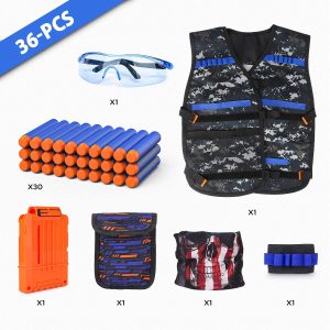 Kit De Chaleco Táctico Para Niños - Nerf Serie N-Strike - Imagen 6