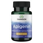 Swanson Apigenin - Suplemento Natural Que Promueve la Salud de la Próstata - Suplemento Bioflavonoide Que Apoya el Metabolismo de la Glucosa y la Salud Del Sistema Nervioso / 90 Cápsulas / 50 mg