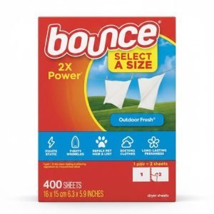 Bounce Select Toallitas Para Secadora Aroma Fresco Para Exteriores, 400 Toallitas