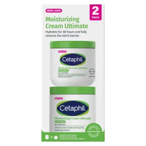 Cetaphil Moisturizing Cream Ultimate 20 Oz + 16 Oz / 2-Pack