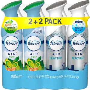 Febreze Ambientador En Aerosol Air /4 Unidades De 35.2 Oz
