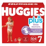 Huggies Pañales Plus Little Movers, Disney Baby, Talla 7, 104 Unidades