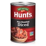 Hunts Tomates En Cubos Asados ​​Al Fuego Lata de / 14.5 oz.