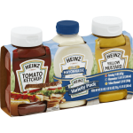 Heinz Paquete Clásico Kétchup De Tomate, Mayonesa Real y Mostaza Amarilla / 3 PACK / 650ml
