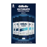 Gillette Ultimate Protection Desodorante En Gel Transparente / 5pack / 107.7Gr.