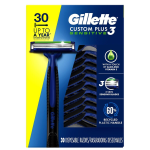 Gillette Custom Plus3 Sensitive Afeitadora Desechable / 30 Unidades