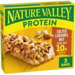 Nature Valley Barras De Granola Proteicas Masticables Con Caramelo Salado Y Nueces / 5 Barras / 40Gr.