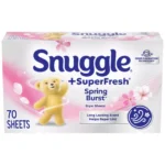 Snuggle Hojas Suavizantes Para Secadora  Rosado / 70 Unidades