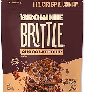 Brownie Brittle Con Chispas De Chocolate, Fino Y Crujiente / 142Gr.