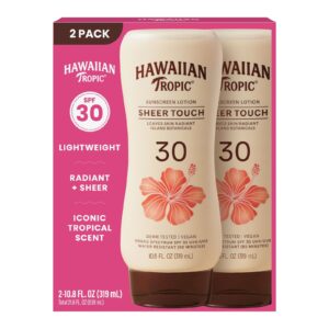 Hawaiian Tropic Loción Protectora Solar Táctil Transparente  FPS 30 / 2pack/ 638Ml