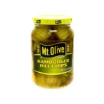 Mt. Olive Pepinillos Chips de Hamburguesa / 473Gr.