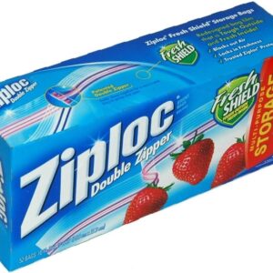 Ziploc Bolsas De Almacenamiento 26.8cm X 27.3cm / 52 Unidades