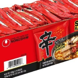 NongShim Shin Ramyun Sopa De Fideos Picante / 10 Sobres / 120Gr.