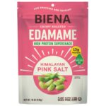 Biena EdaMame Con Sal Rosa Del Himalaya Aperitivo Crujiente De Proteínas A Base De Plantas, Hecho Con Aceite De Aguacate / 510Gr.