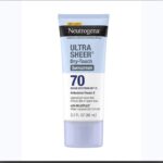 Neutrogena Protector Solar Ultra Transparente De Tacto Seco Para Cara Y Cuerpo, Protección Spf 70 De Amplio Espectro Uva/Uvb / 88Ml